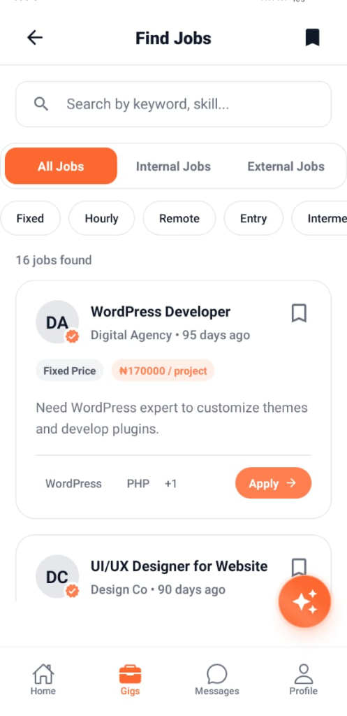 The Connecta mobile app
